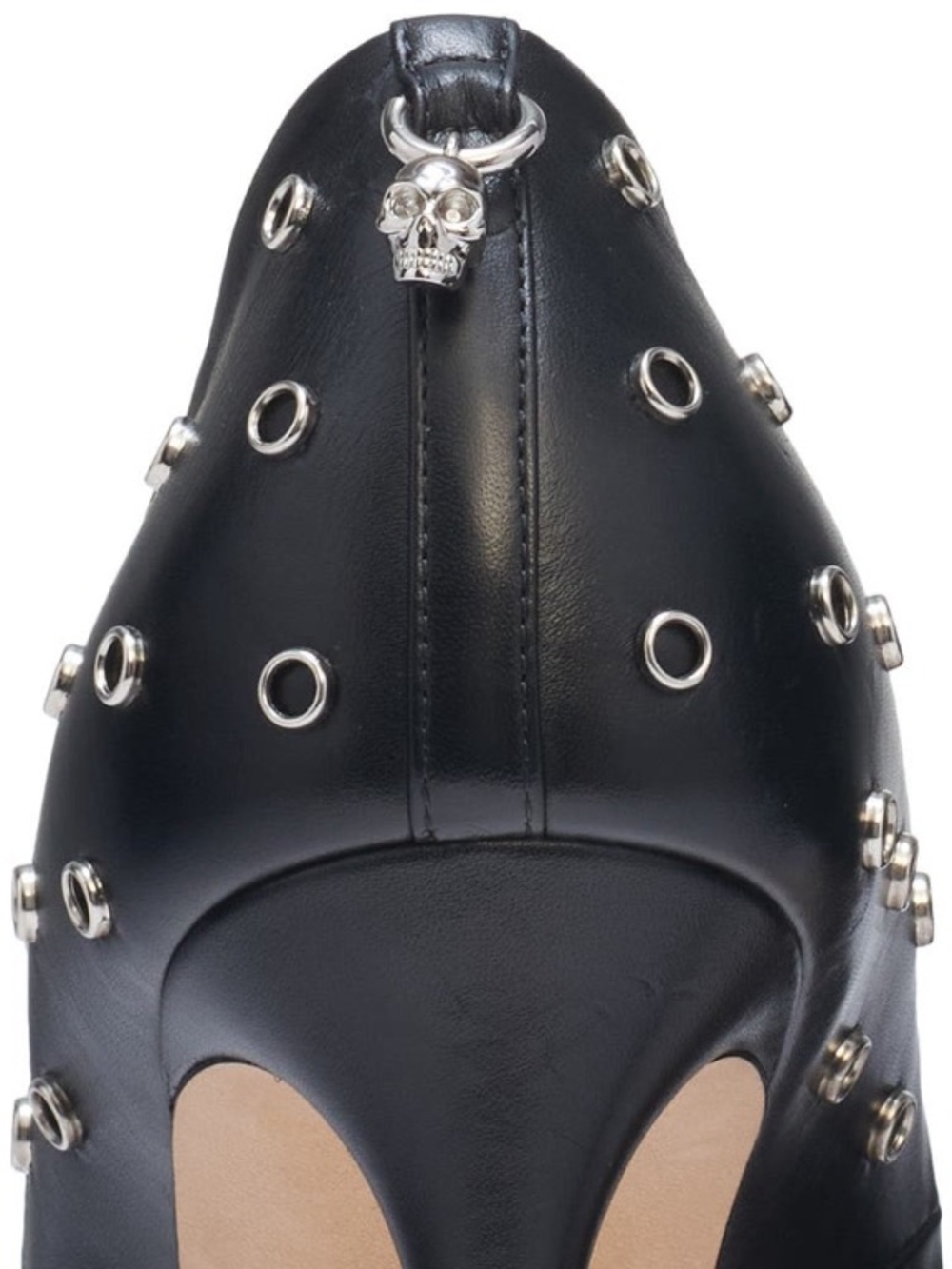 NEW🔥Alexander McQueen Grommet and Skull Pointed Toe Heels🔥